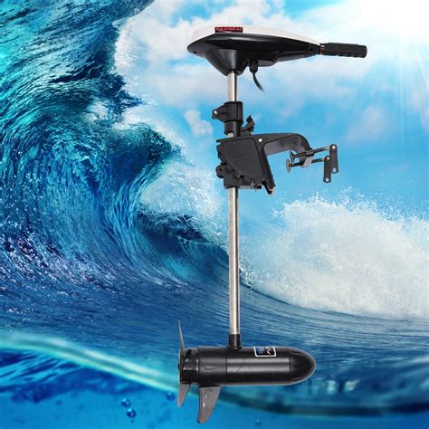 12V 45LBS Electric Outboard Motor Fishing Boat Trolling Motor Short ...