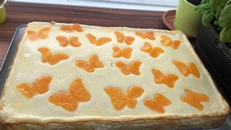 Blitz K Sekuchen Mit Mandarinen Vom Blech Rezept Schnelle Und