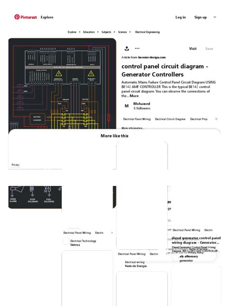 Control Panel Circuit Diagram - Electrical Circuit Diagram, Electrical