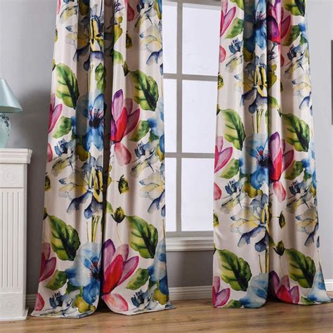 Купить Плотные шторы с цветочным принтом в стиле бохо, цветные цветы ...