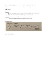 Orgo Lab Report Pdf Experiment The E Elimination Reaction