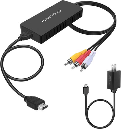 Dingsun 3 Port Hdmi To Rca Converter Hdmi To Av Adapter For Older Tv Hdmi To