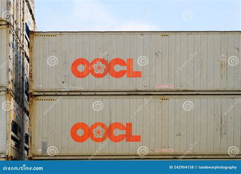 Intermodal Shipping Container Aerial View From Above Port Equipment And Cranes Blue Sea And