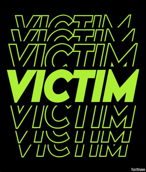 Victim Text Effect And Logo Design Word