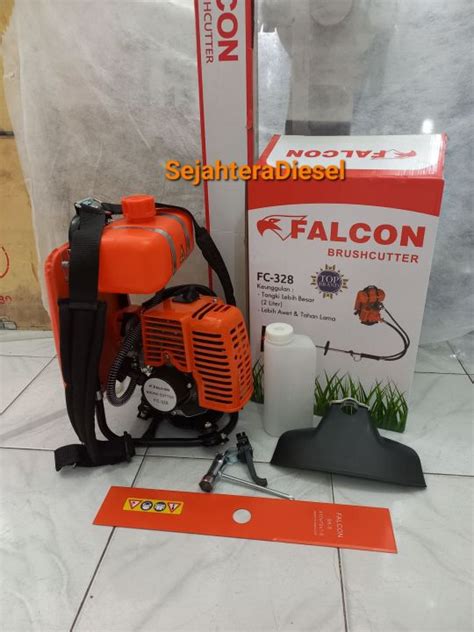 Mesin Potong Rumput Gendong FALCON FC 328 Brush Cutter FALC ON Lazada