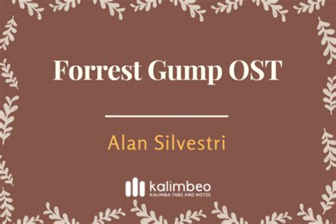 Forrest Gump OST Alan Silvestri Kalimba Tabs