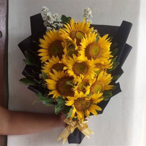 Jual Buket Bunga Matahari Asli Dan Fresh Bouquet Sun Flower Shopee