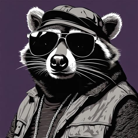 Hip Hop Raccoon Ai Generated Artwork Nightcafe Creator