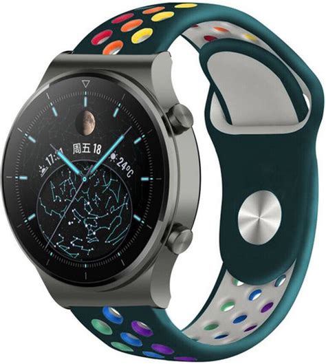 Siliconen Smartwatch Bandje Geschikt Voor Strap It Huawei Watch Gt