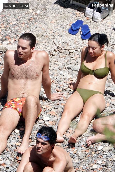 Charli XCX Sizzles In The Italian Sun In Her Sexy Skimpy Green Bikini AZNude