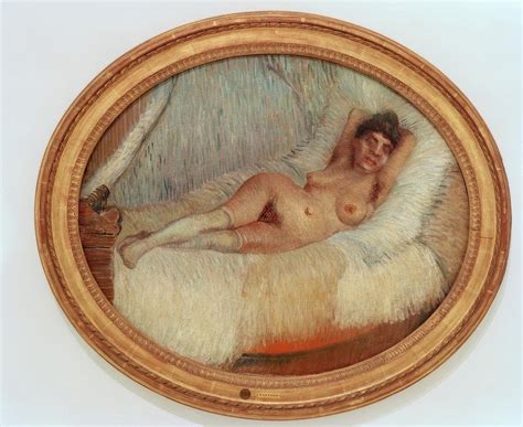 Female Nude On A Bed By Vincent Van Gogh Fine Art Print