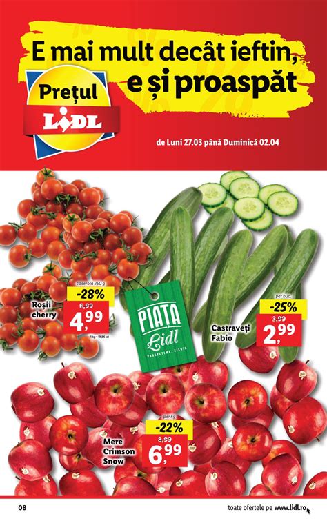 Oferta Lidl De Luni Martie Produse Lidl