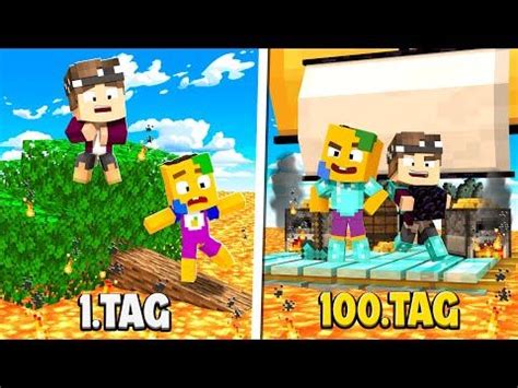 100 Tage auf LAVA ÜBERLEBEN in Minecraft HARDCORE YouTube