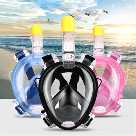 2017 New Underwater Scuba Anti Fog Full Face Diving Mask Snorkeling Set