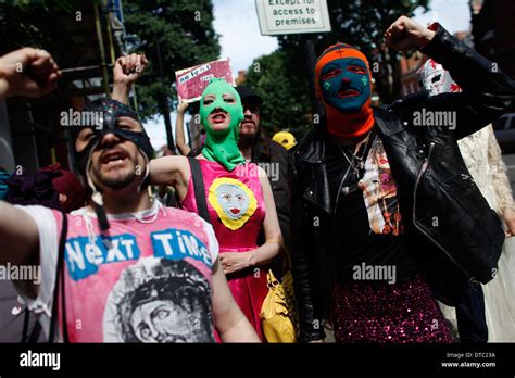 Russian Feminist Punk Rock Band Pussy Riot Stock Photo Alamy