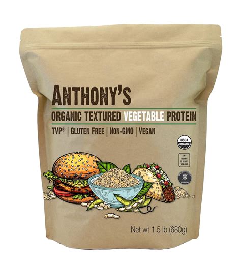 Amazon Anthony S Organic Textured Vegetable Protein Tvp