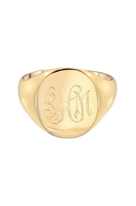 14k Gold Large Signet Ring - Etsy