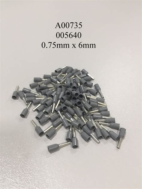 A00735 005640 Insulated Grey Ferrules Cablestripping