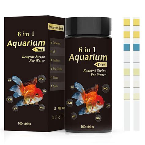 6 in 1 Aquarium Test Strips Fast & Accurate Water Quality Testing