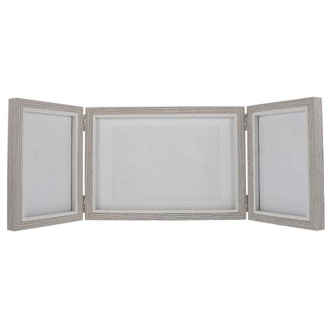 NUOLUX Frame Photo Picture Hinged Trifold Collage Frames Wood Display