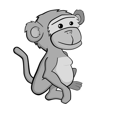 Free Outline Of A Monkey, Download Free Outline Of A Monkey png images ...