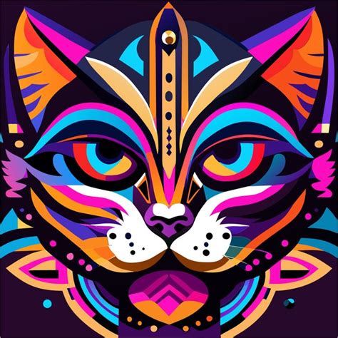 Premium Vector Whimsical Feline Artwork
