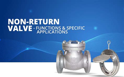 Non Return Valves Functions Specific Applications