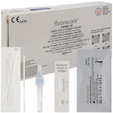 Covid Selvtest Hurtig Test Sars Cov Antigen Test Kit White