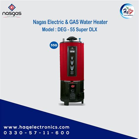 Nasgas Electric Gas Geyser DEG 55 SUPER DLX HAQ Electronics