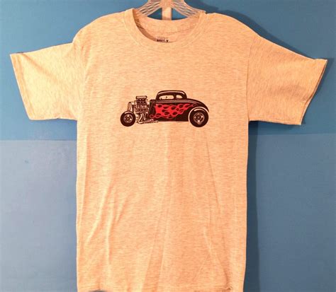 Hot Rod Tee Shirt Hanes Cotton Same Day Shipping Etsy