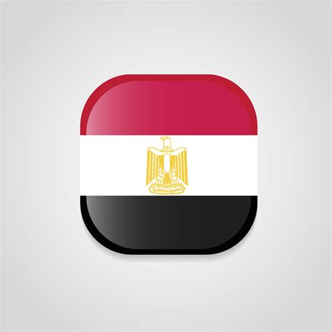 Egypt Flag Design Round Button 13042363 Vector Art At Vecteezy