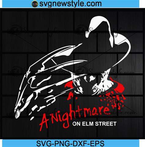 Freddy Krueger Svg A Nightmare On Elm Street Svg Killer Svg Png Dxf