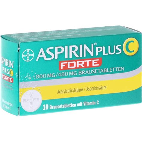 Aspirin Plus C forte 800 mg/480 mg 10,Bayer Vital - Kidsapo