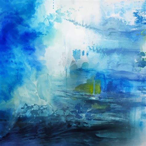 Premium Vector Watercolour In Shades Of Blue