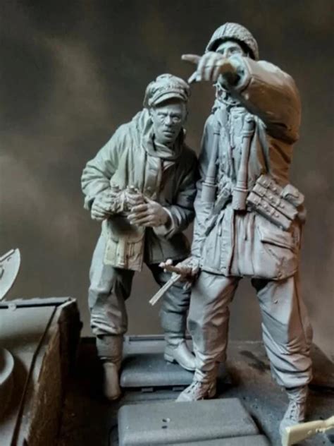 Unassambled-1-16-modern-Officer-and-Crew-2-figurers-soldier-figure ...