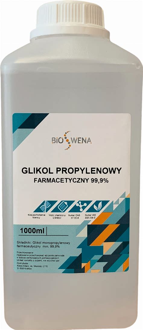 GLICERYNA ROŚLINNA GLIKOL PROPYLENOWY FARMAC 2L BIO 21 ceny opinie