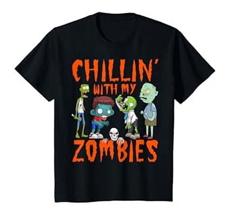 Hot Trending Kiraa Tee With Chillin With My Zombies Funny Zombie Gift Men Unisex S Xl T Shirt