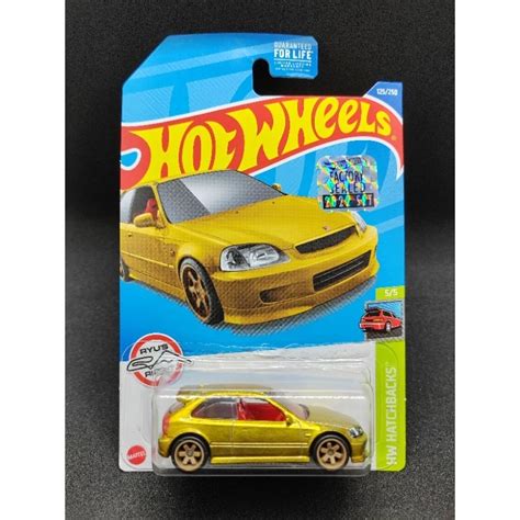 Hot Wheels 99 Honda Civic Type R EK9 Factory Sealed STH Shopee Malaysia