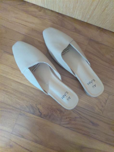 Nude Loafers Mule Shoes Women S Fashion Footwear Sandals On Carousell