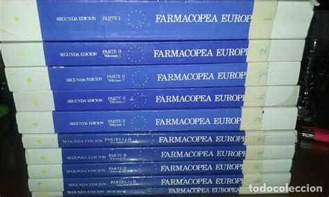 Farmacopea Europea 10 Tomos Segunda Edicion Vendido En Venta Directa 63447860