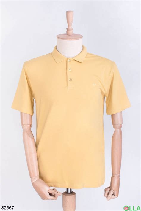 Мужская желтая футболка поло И-609-3 - купить недорого в интернет ...
