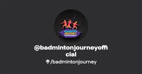 Badmintonjourneyofficial Instagram Tiktok Linktree