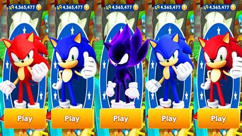 Sonic Dash Sonic Vs Red Sonic Vs Dark Sonic Defeat All Bosses Zazz Eggman Run Gameplay Youtube