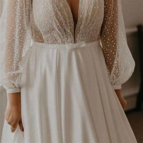 Vestido De Noiva Boho Chic Nude Solto Temos Plus Size Elo7