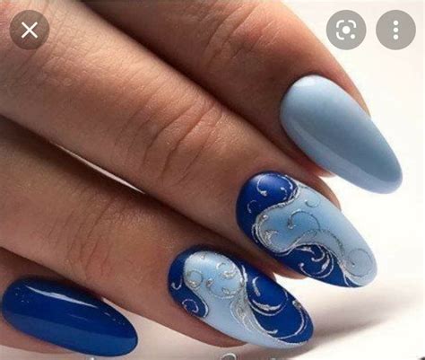 Pin by Edina Vilányiné Dávid on mükorom Blue acrylic nails Blue