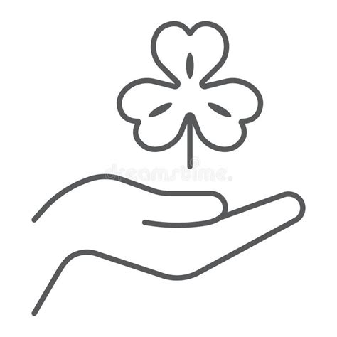Hand Holding Clover Stock Illustrations 665 Hand Holding Clover Stock