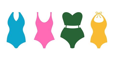 Slip Femme Bikini Soutien Gorge Lingerie Maillot De Bain Silhouette Vecteur Premium