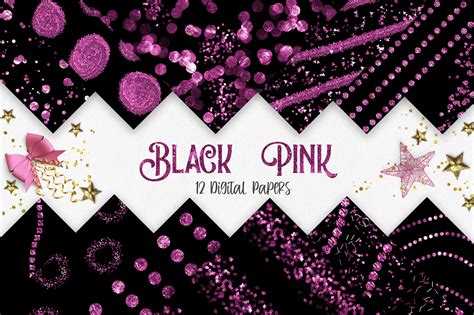 Black Pink Glitter Background Graphic by PinkPearly · Creative Fabrica