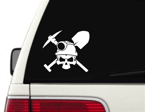Coal Miner Sticker Miner Vinyl Decal Coal Mining Window Etsy Uk