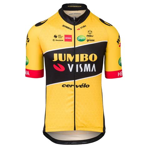 AGU Maillot De Manga Corta Jumbo Visma Replica 2022 Bikeinn